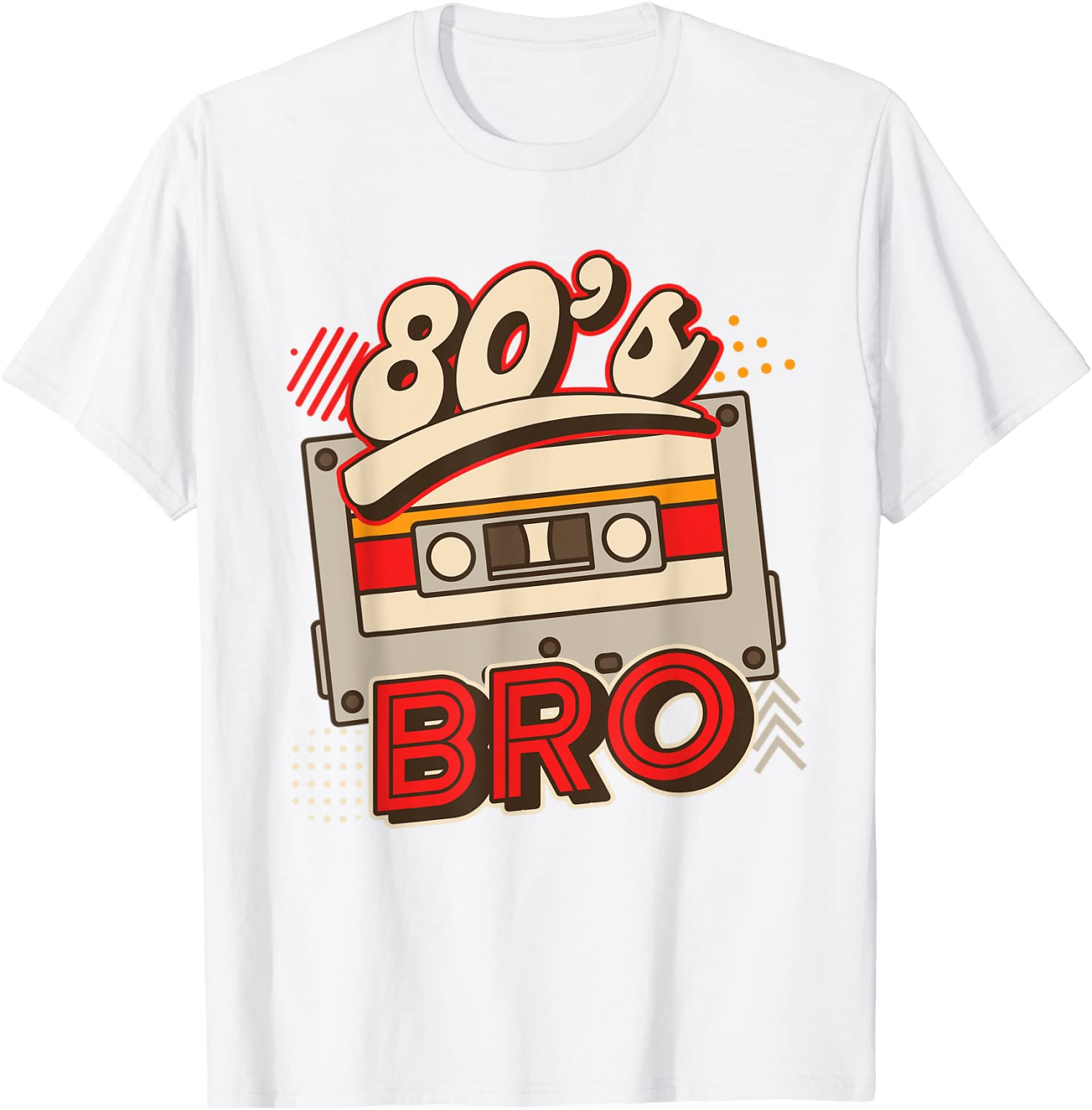 1980 Generation Cassette Retro Party Costume 80s Bro 80s T-Shirt