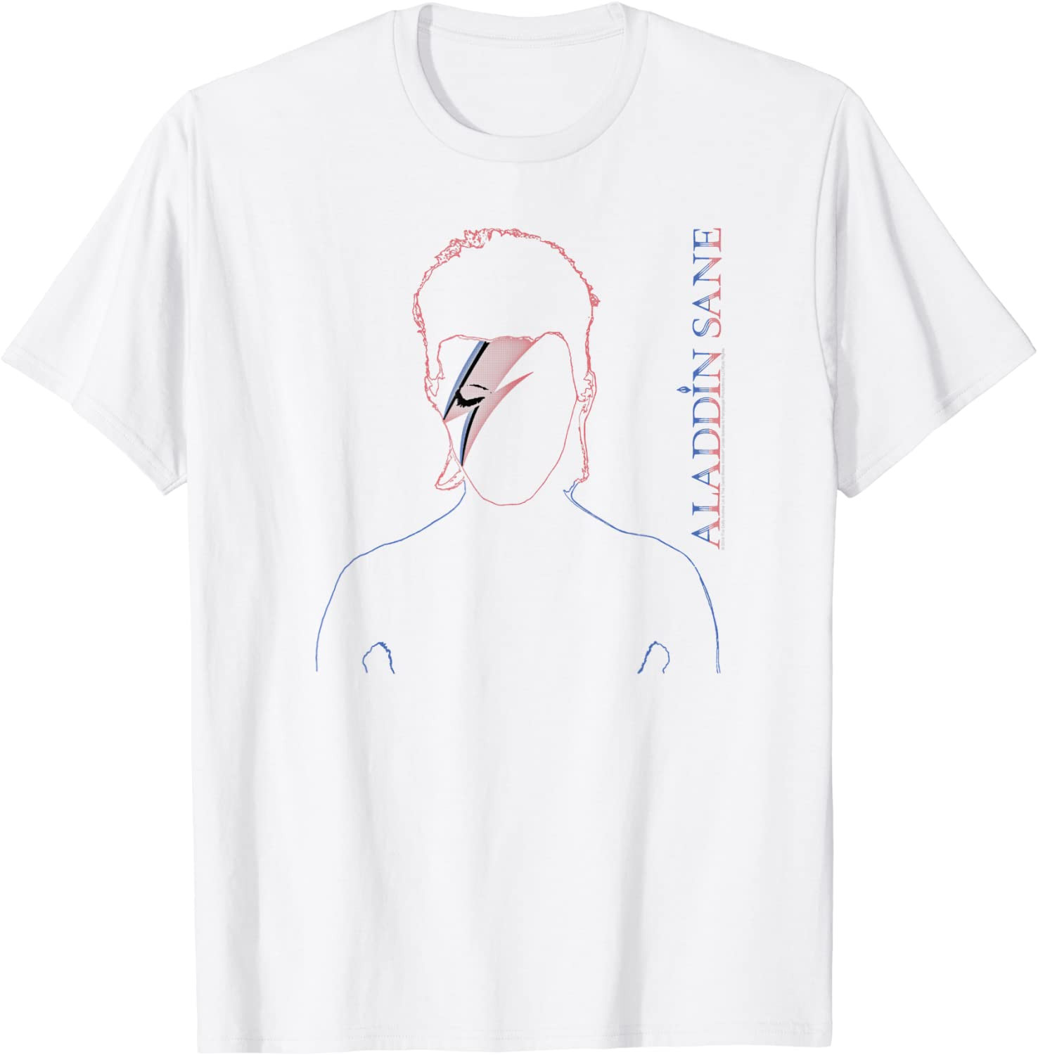 Aladdin Sane Outline T-Shirt