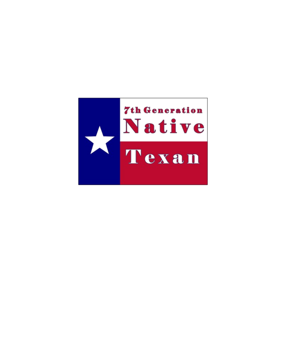 7th Generation Native Texan Flag