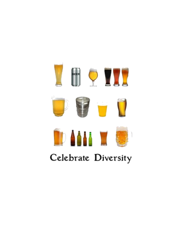 Celebrate Diversity Beer Light T-Shirt