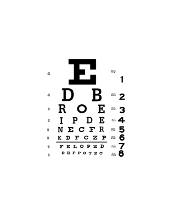 Drink Beer Eye Chart T-Shirt