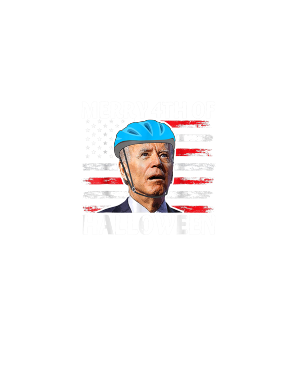 Funny Biden Dazed Merry 4th July Happy Halloween Biden Bike T-Shirt