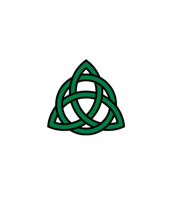 Green Celtic knot