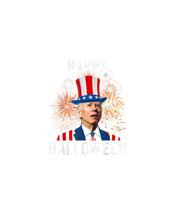 Halloween Funny Happy 4th Of July Anti Joe Biden T-Shirt