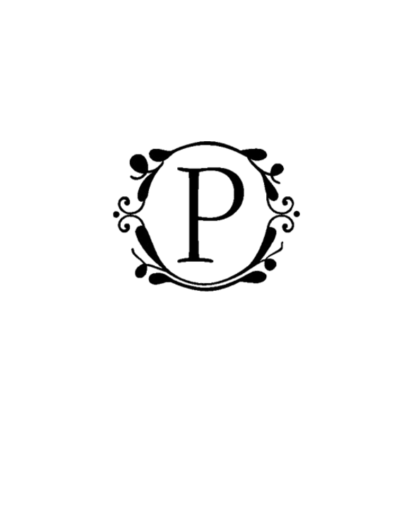 INITIAL P MONOGRAM