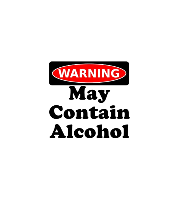 May Contain Alcohol Warning