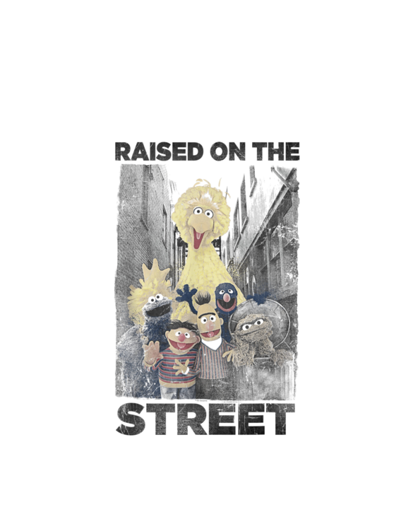 Mens Sesame Street Raised On The Streets T-Shirt