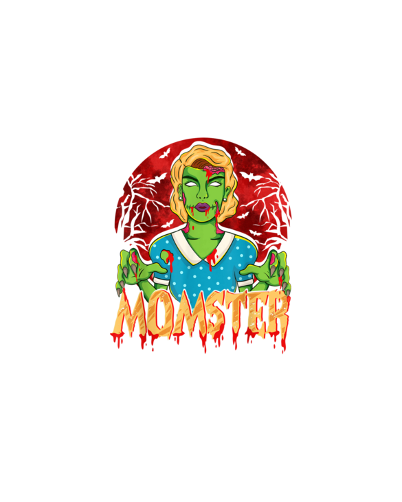 Mother Zombie Monster Costume Halloween Funny Mom Momster T-Shirt