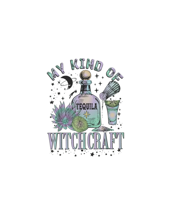 My Kind Of Witchcraft Tequila Funny Halloween T-Shirt