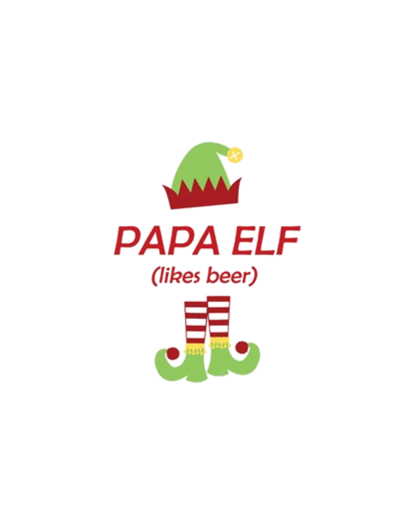 Papa Elf Likes Beer Christmas Funny Gift f