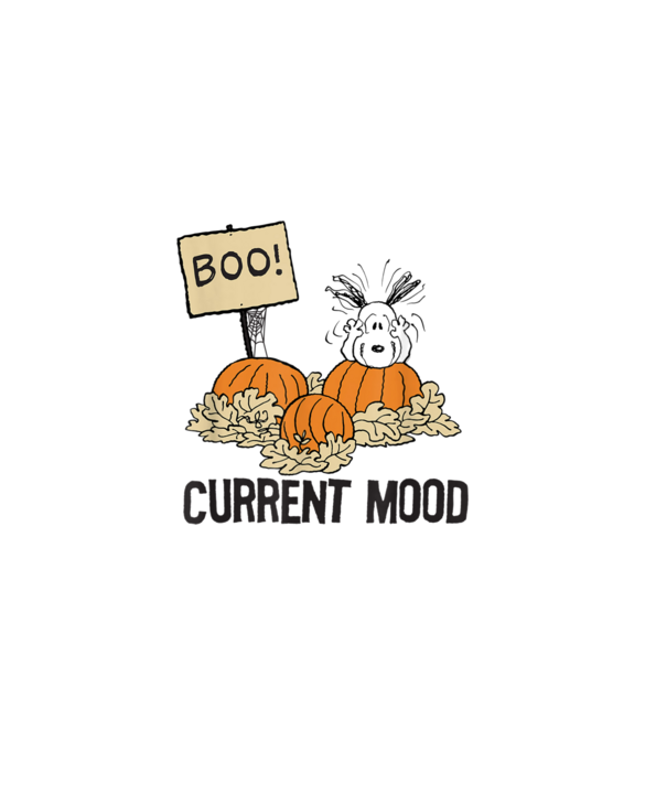 Peanuts Halloween Snoopy Current Mood T-Shirt