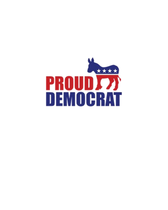 Proud Democrat Donkey Logo