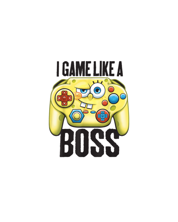 Spongebob SquarePants I Game Like A Boss T-Shirt