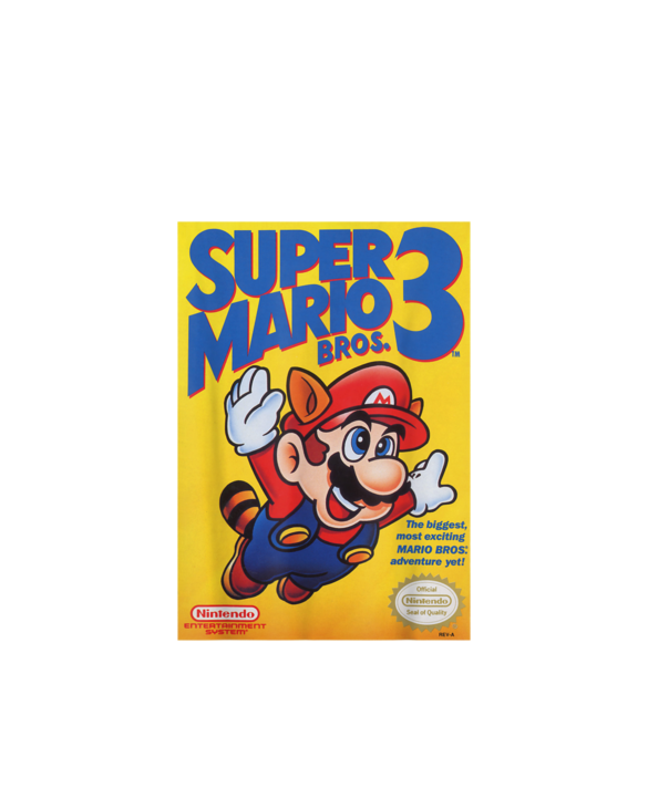 Super Mario Bros 3 Flying Raccoon Mario Poster T-Shirt