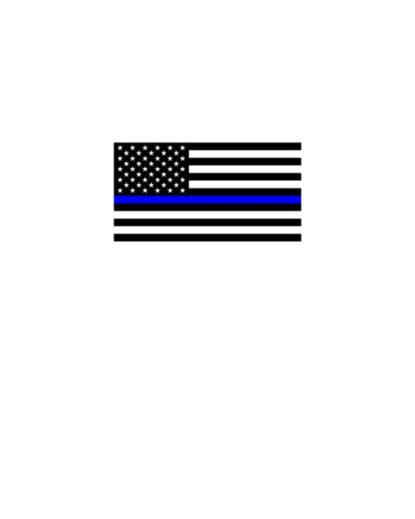 Thin Blue Line Flag