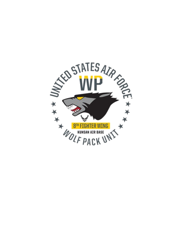 USAF Wolf Pack 8th Fighter Wing Light T-Shirt