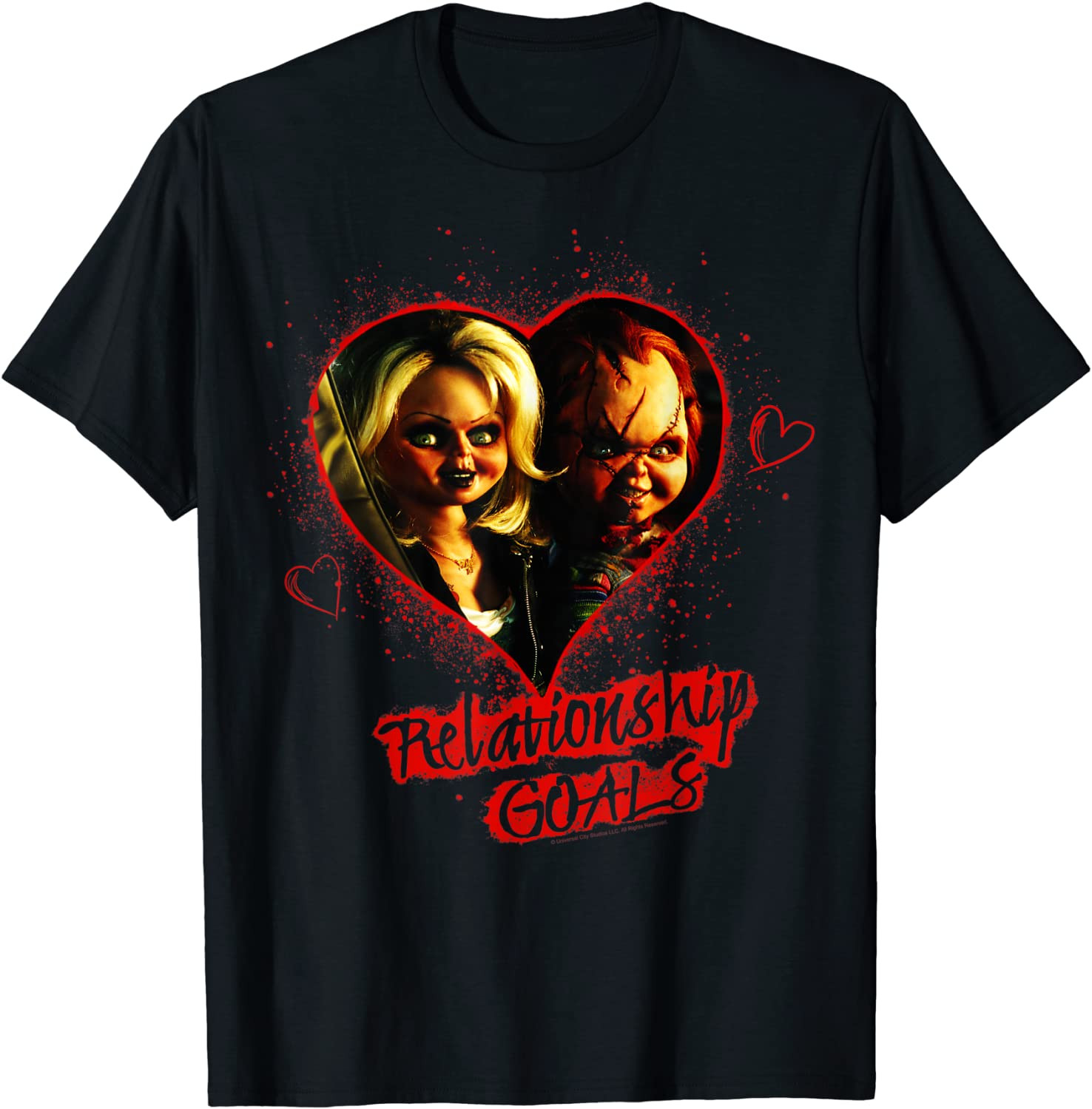 Child's Play Chucky And Tiffany Relationship Goals T-Shirt