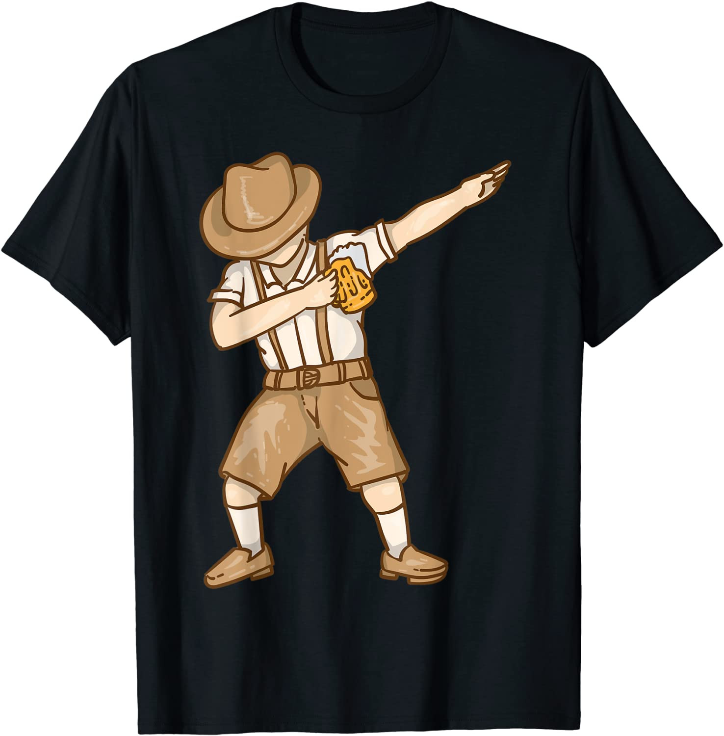 Cool Dabbing German Man With Beer Mug  T-Shirt