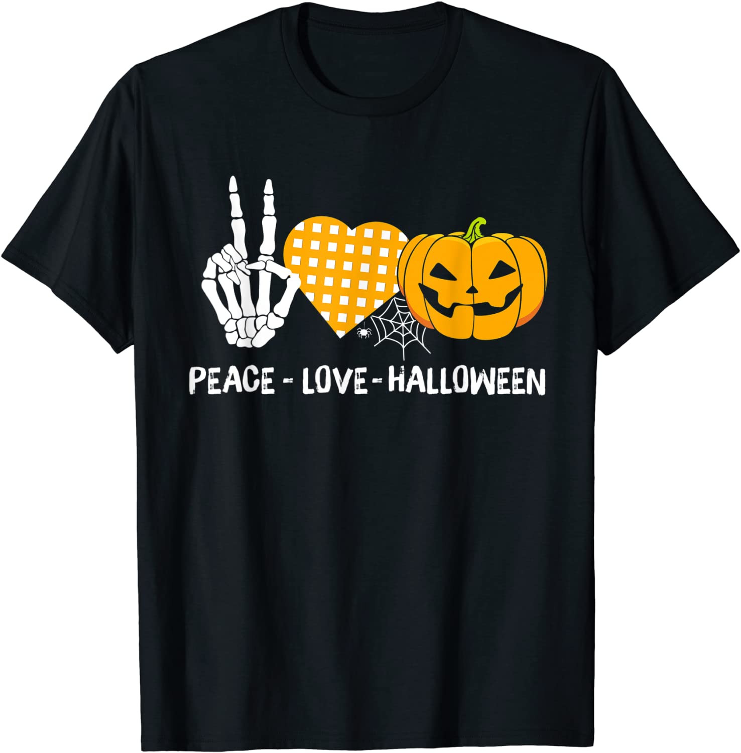 Cute Halloween Peace, Love, And Gnome Fall Girls Kids T-Shirt