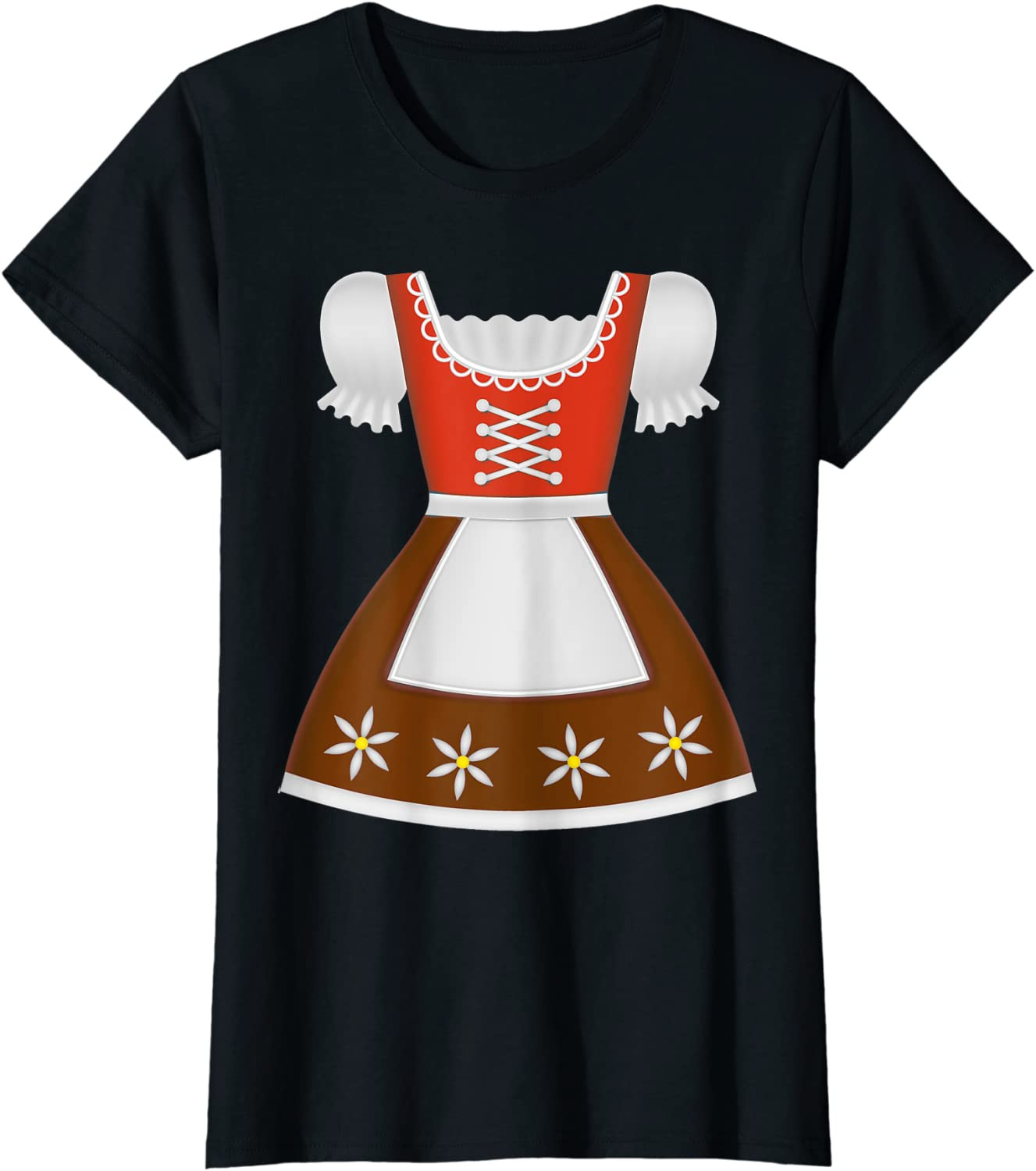 Dirndl Oktoberfest Costume Halloween Pretzel T-Shirt