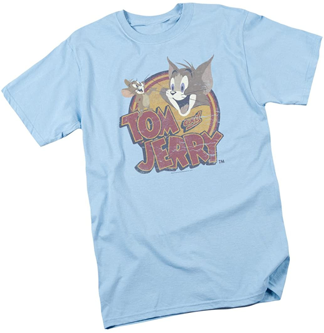 Distressed TV Show Logo - Tom & Jerry T-Shirt