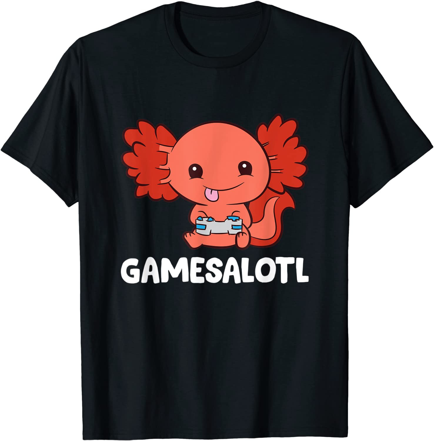 Funny Axolotl Lover Gamesalotl Gaming Axolotl T-Shirt