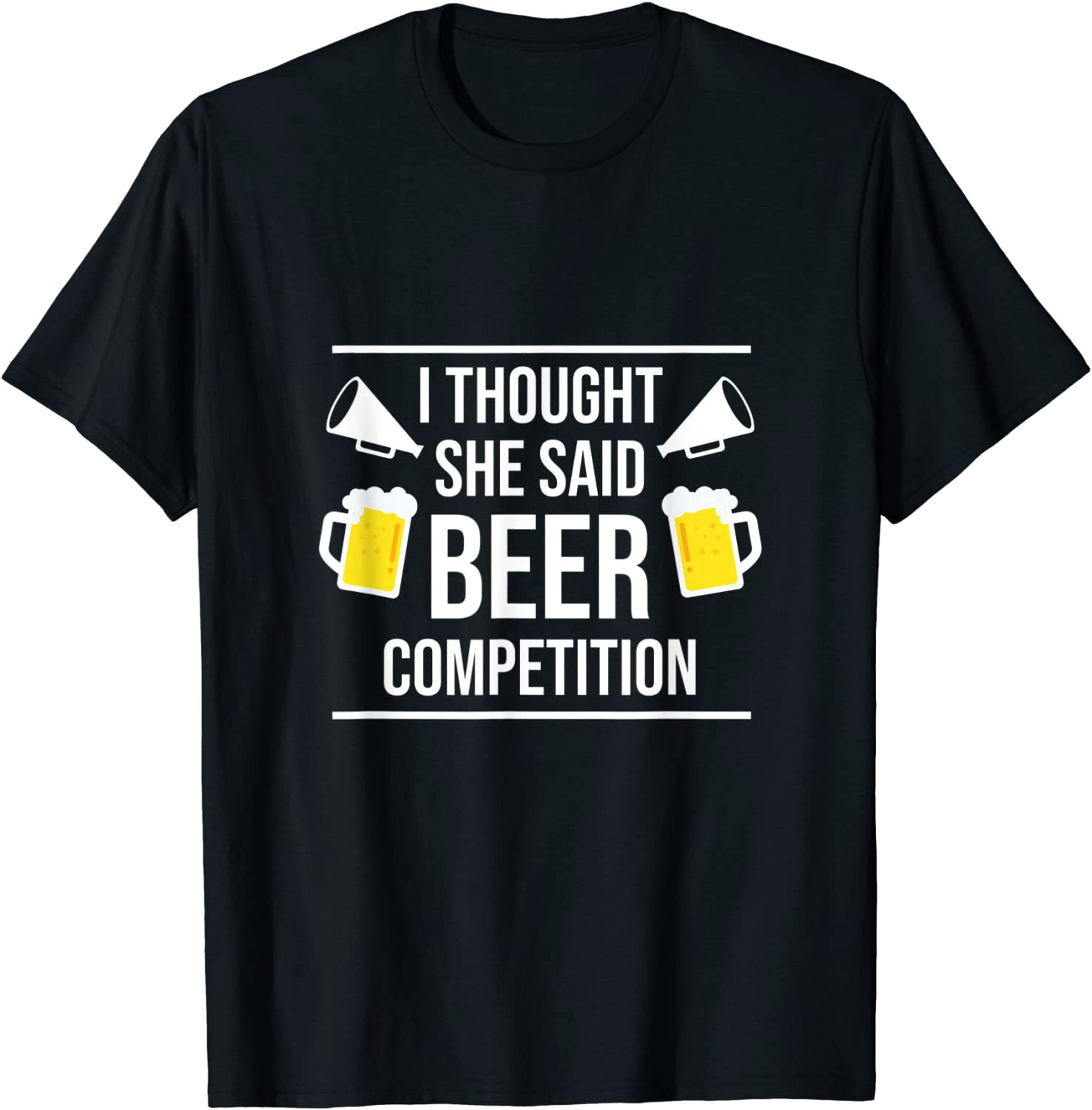 Funny Cheer Dad Beer Competition Cheerleading T-Shirt