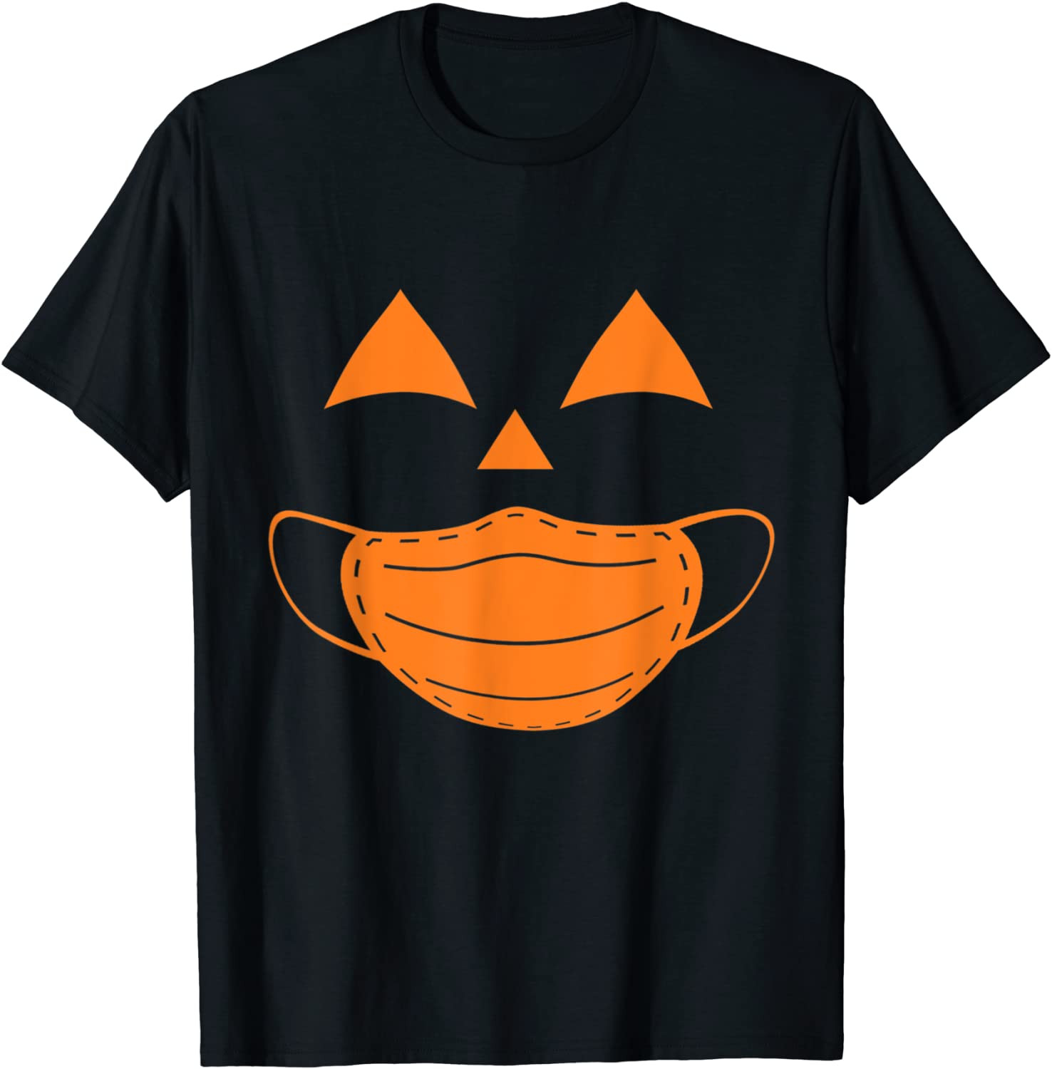 Funny Halloween Pumpkin Wearing A Mask 2020 Jackolantern T-Shirt