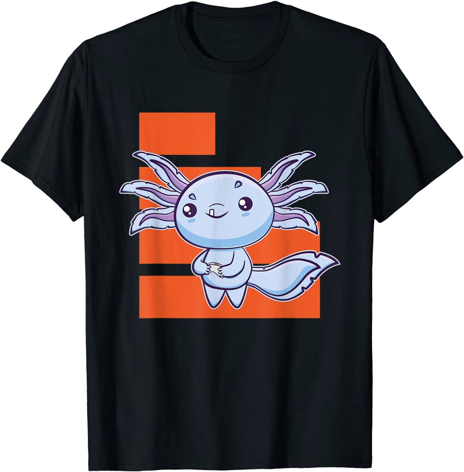 Gamesolotl Axolotl Gamer Playing Video Games Walking Fish T-Shirt