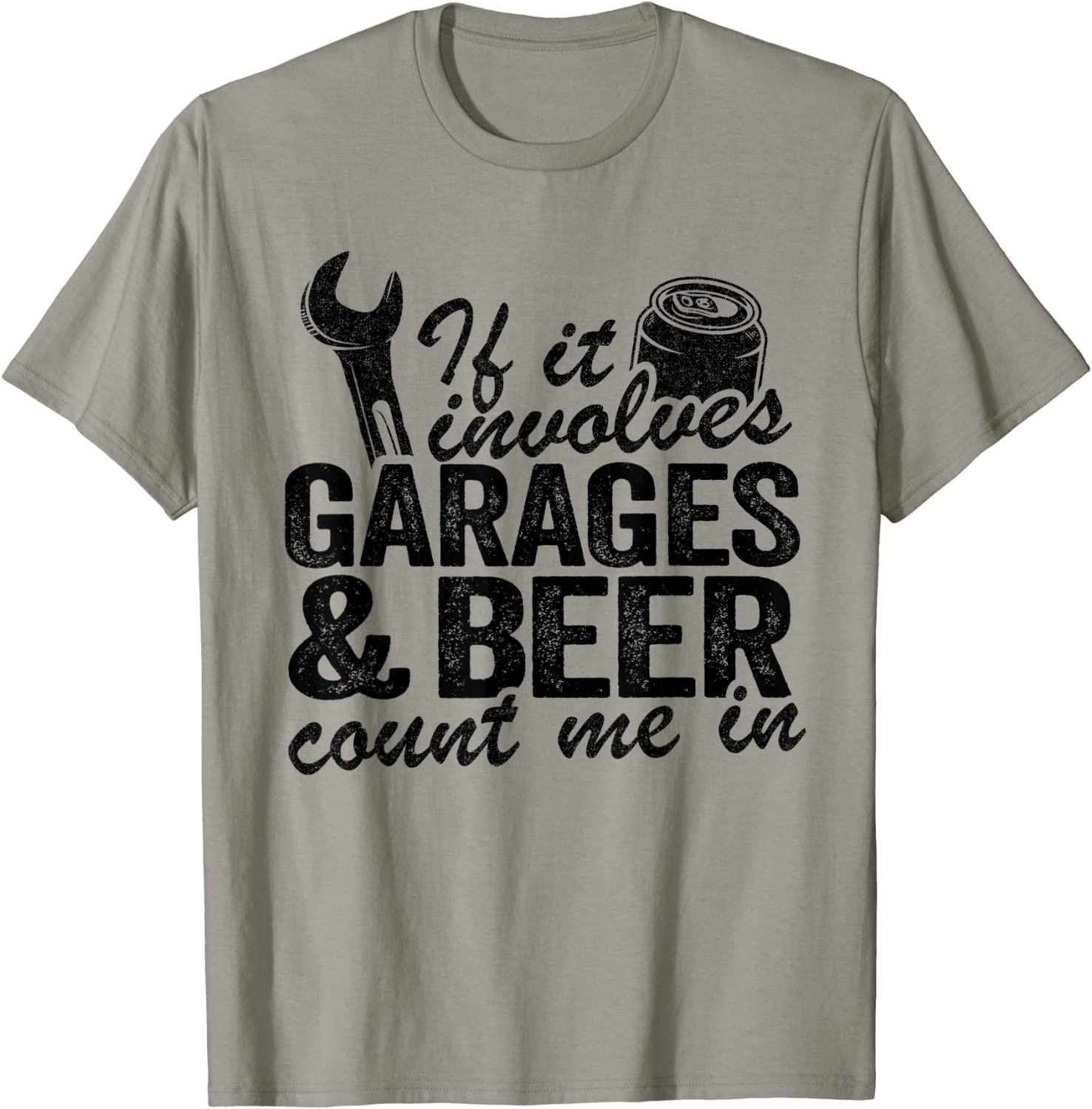 Garages & Beer Day Drinking Mechanic Dad Garage Drinker T-Shirt