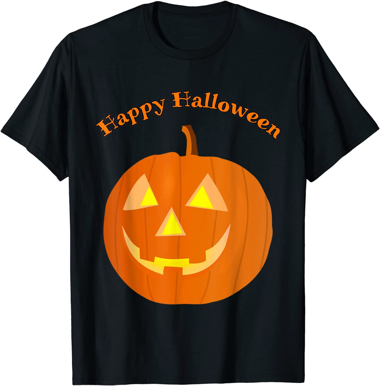 Happy Halloween Pumpkin Jack O Lantern Holiday Novelty Gift T-Shirt