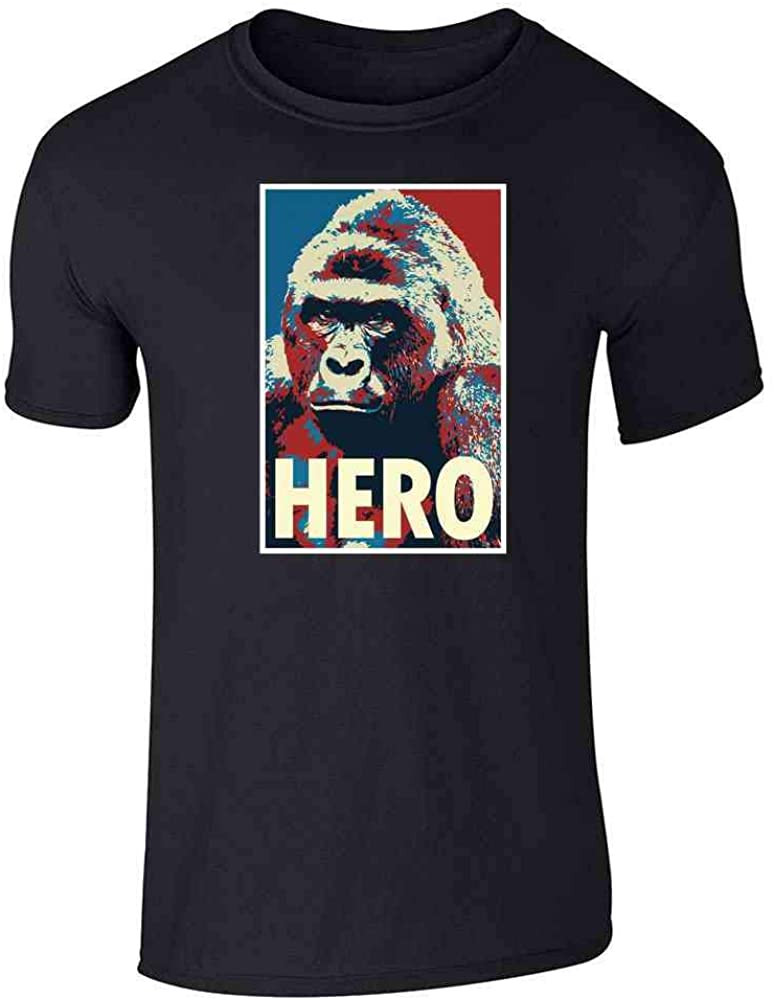 Harambe Pop Art Hero Meme Quote Political Clothing Graphic T-Shirt