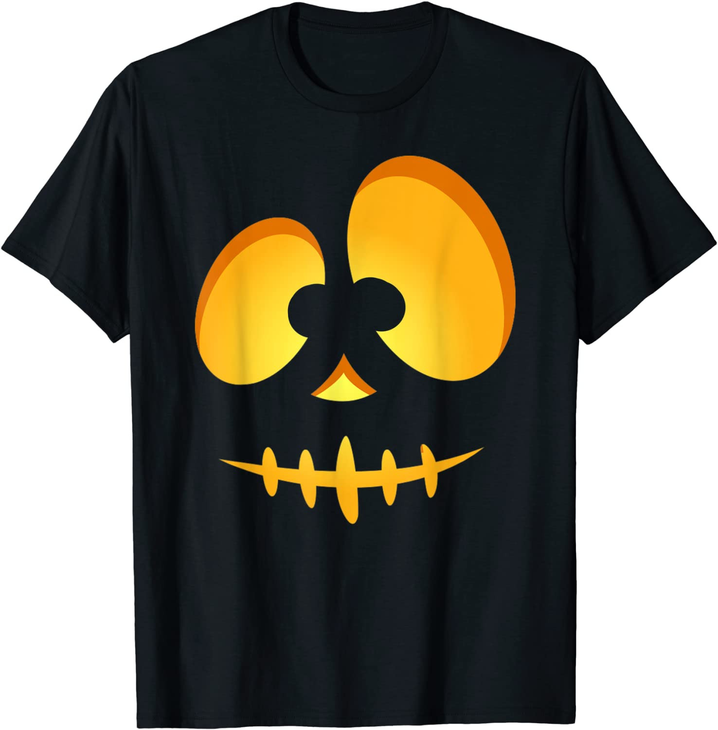 Jack O Lantern Scary Carved Pumpkin Scull Halloween Costume T-Shirt