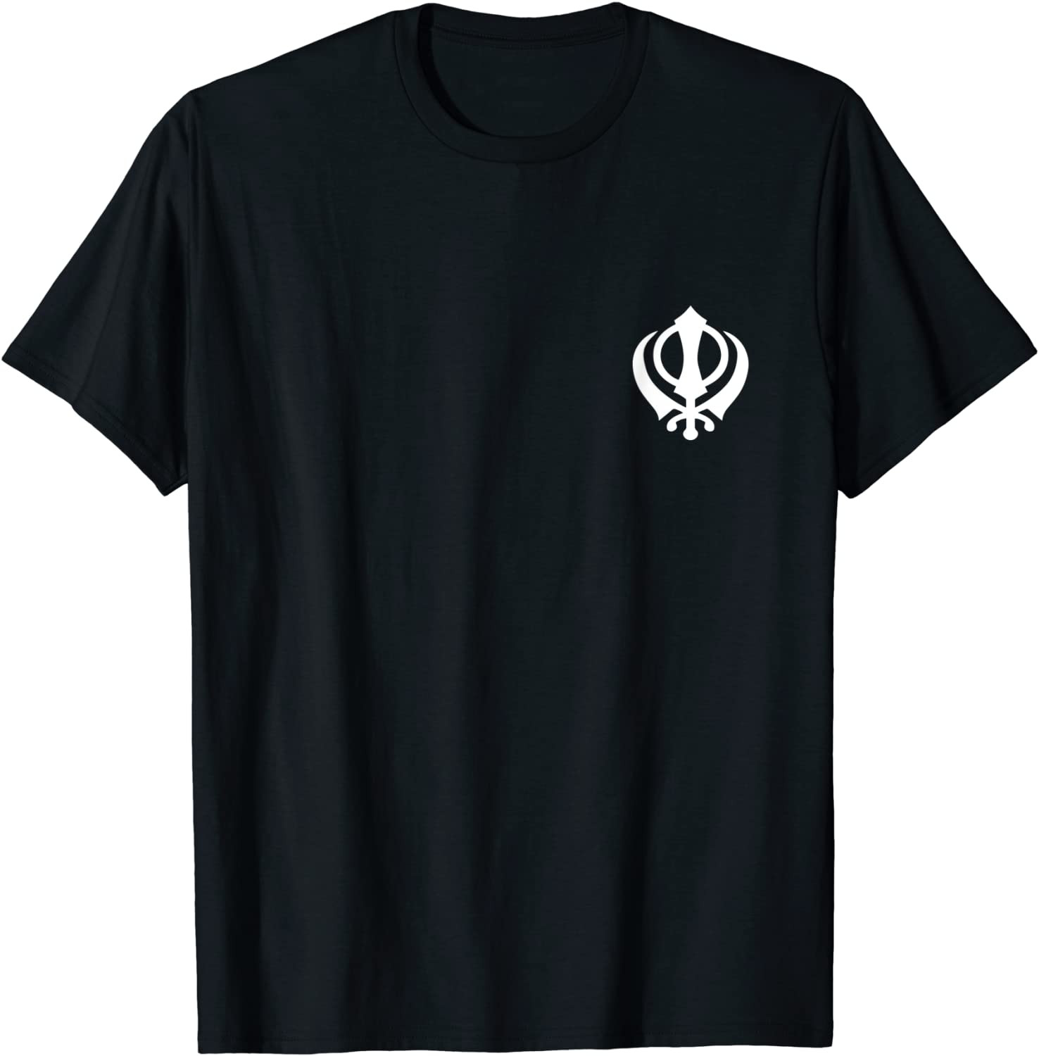 Khanda Sikh Symbol Chakkar Kirpans Chakra Sikhism Sign T-Shirt