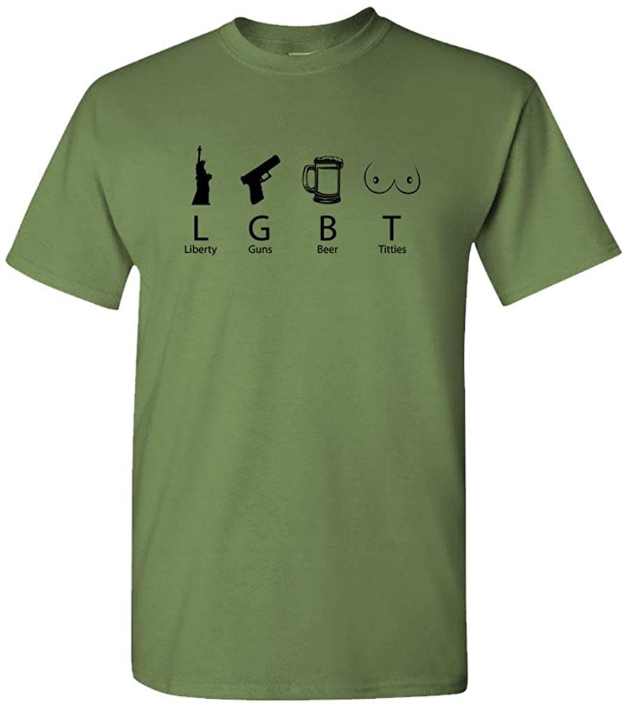 LGBT - Liberty Guns Beer & Titties - T-Shirt