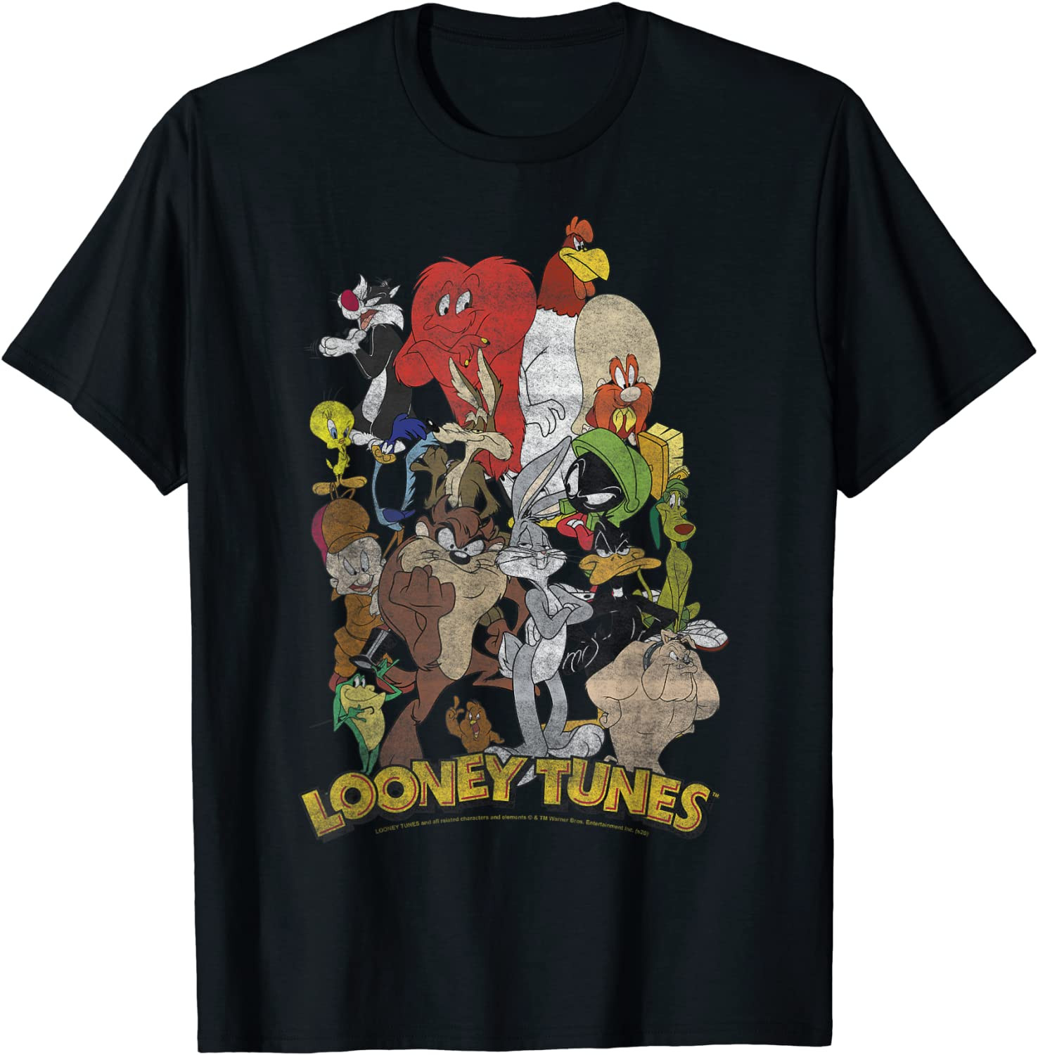 Looney Tunes Character Stack Group Shot T-Shirt