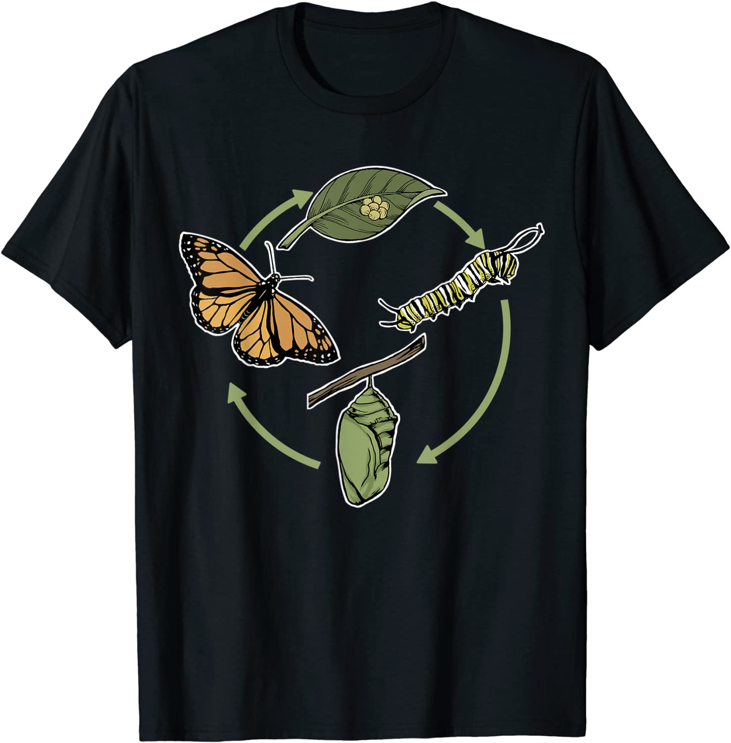 Monarch Butterfly Evolution Cute Butterfly T-Shirt