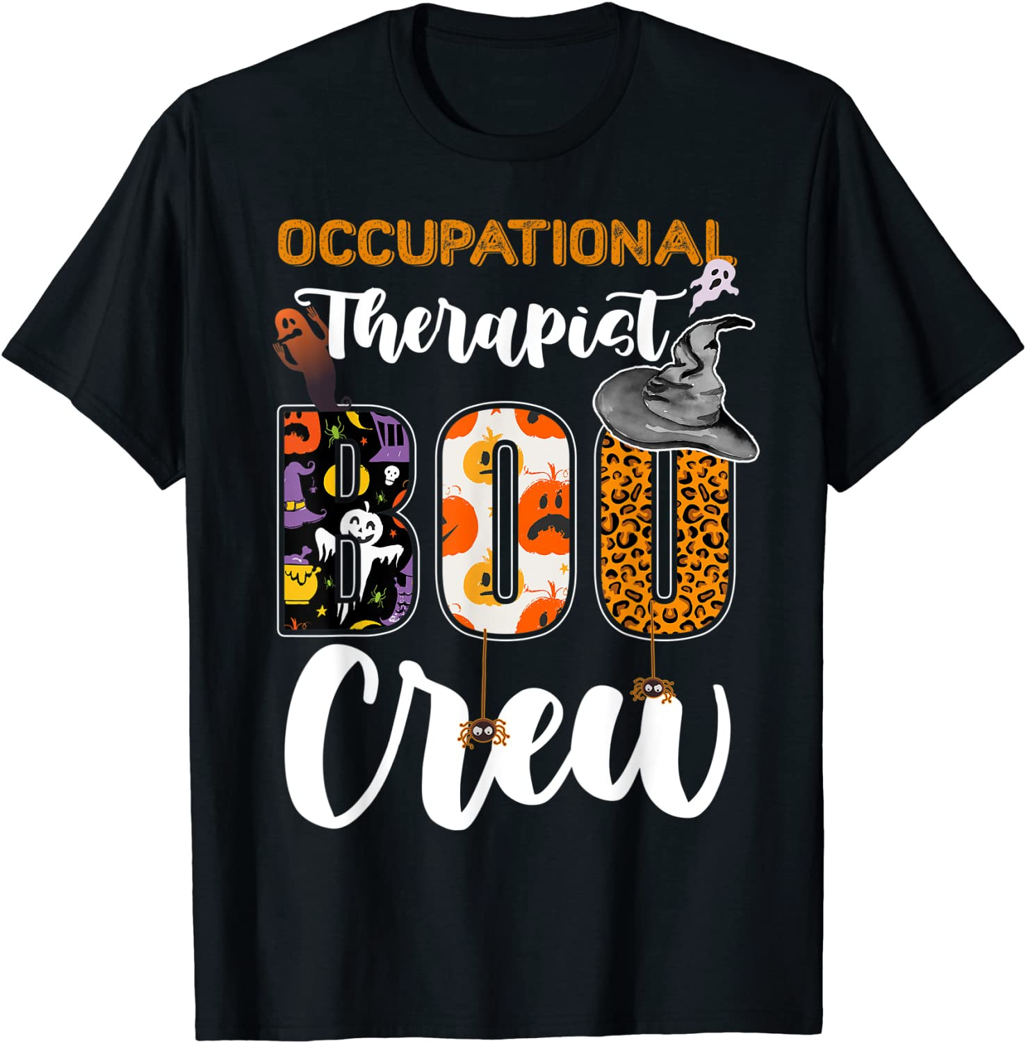 Occupational Therapist Boo Crew Ghost Therapy Halloween Fun T-Shirt