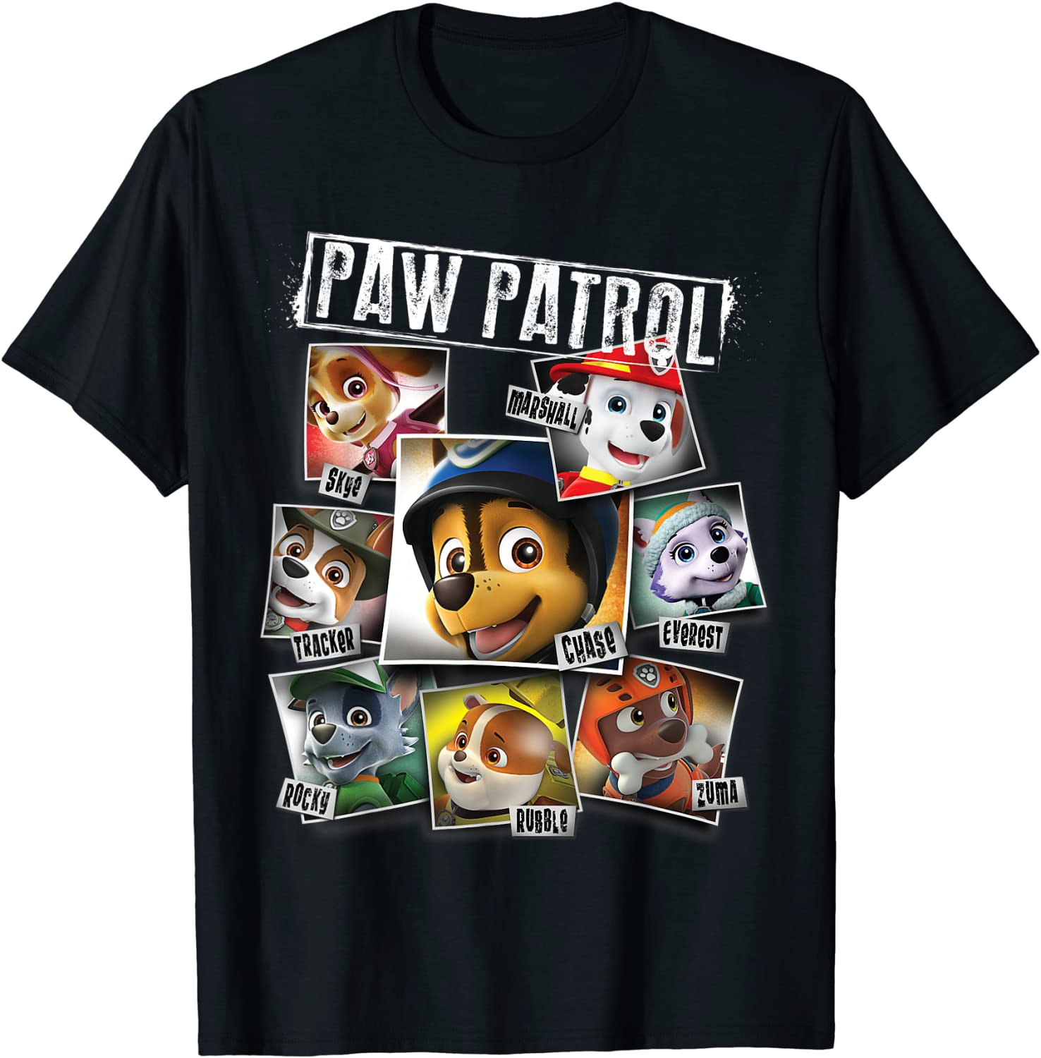 Paw Patrol Polaroid Photo Collage T-Shirt