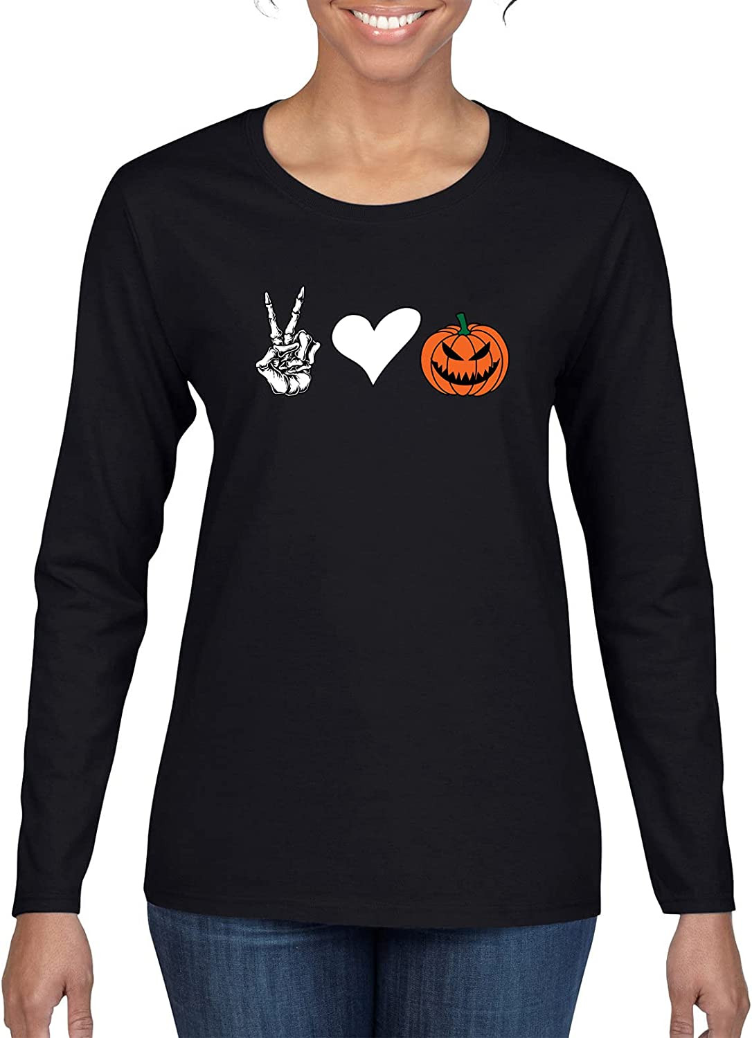 Peace Love Pumpkin Halloween T-Shirt