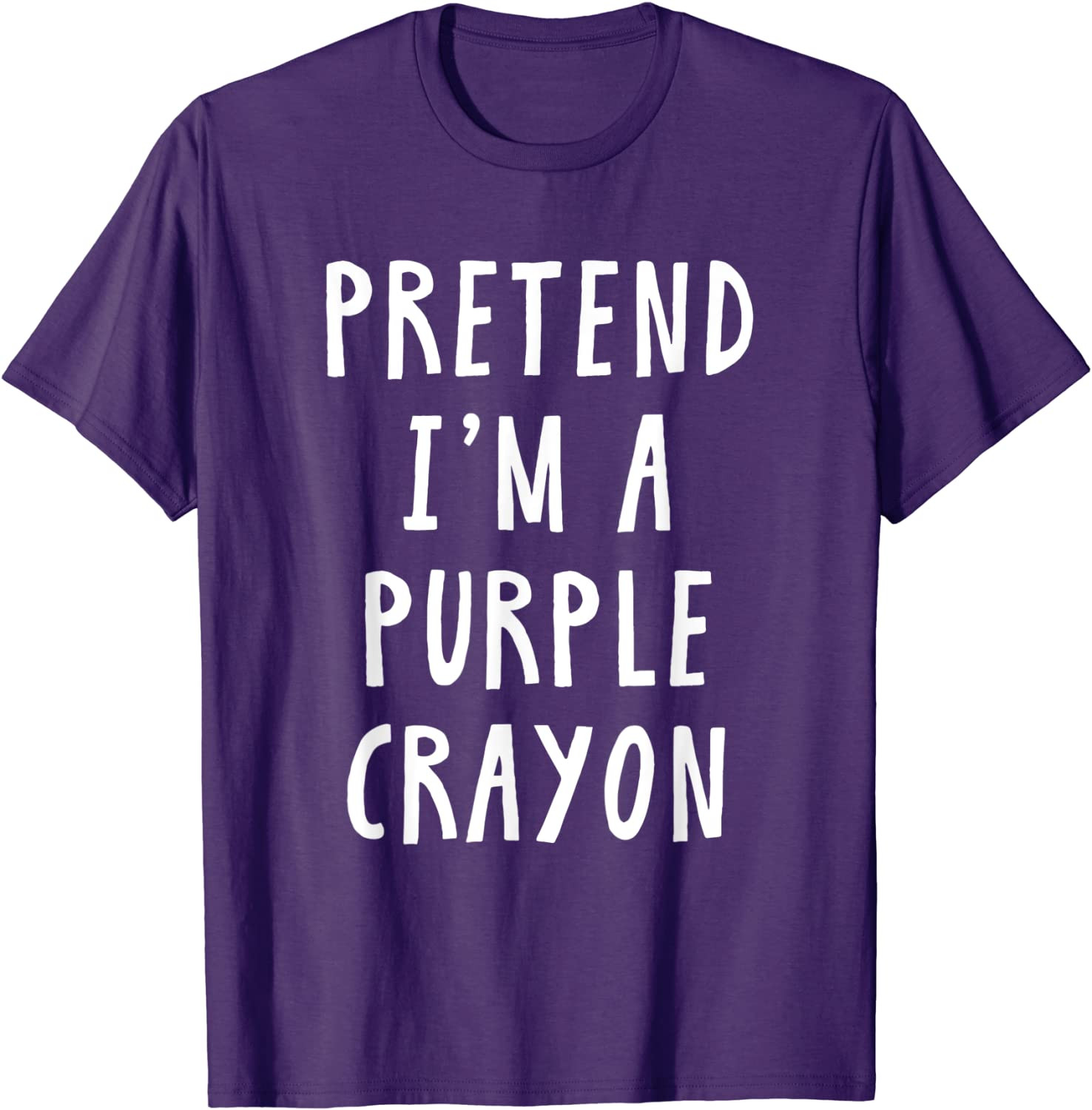 Pretend Im A Purple Crayon Costume Kids Halloween Costume T-Shirt