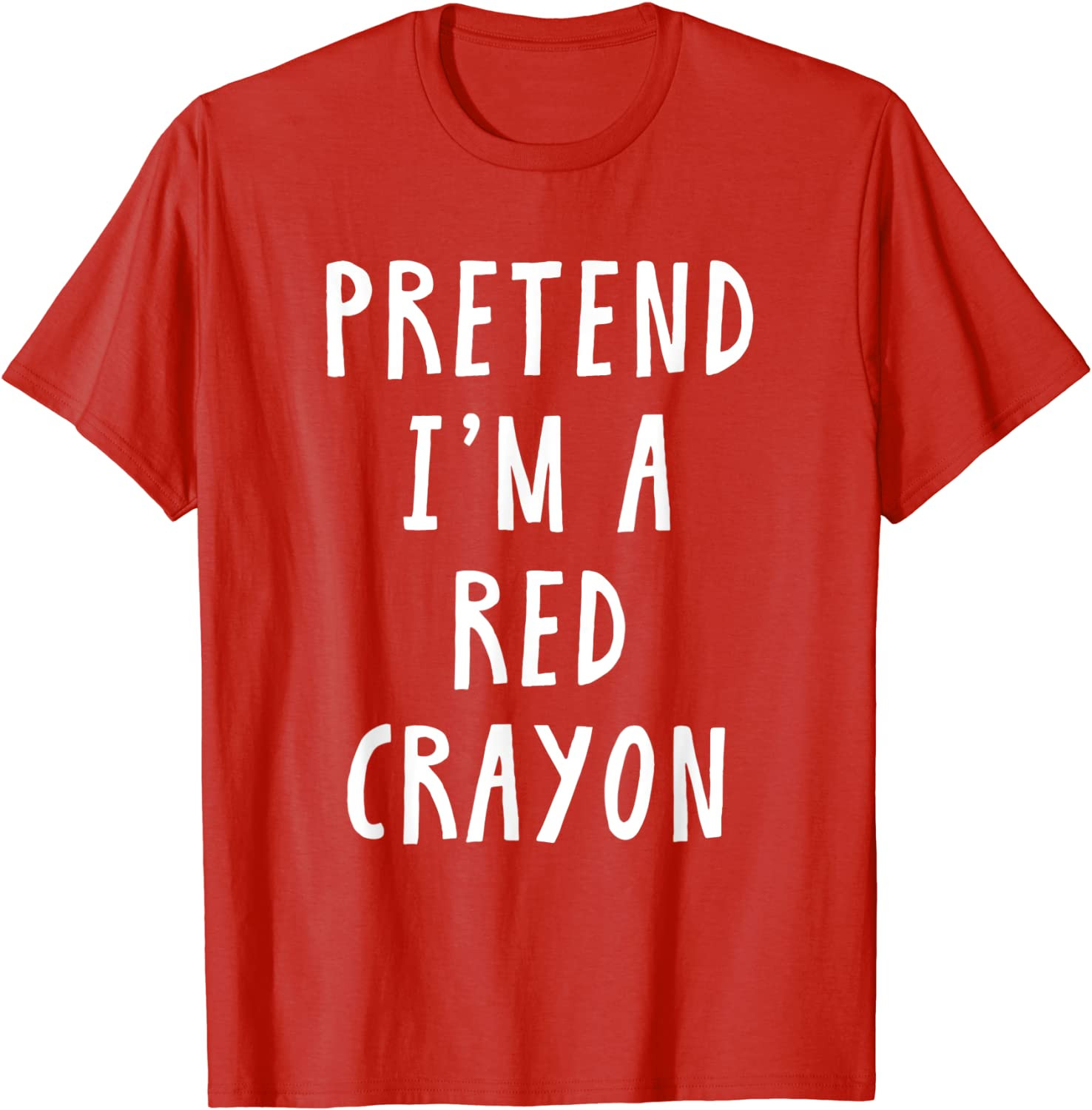 Pretend Im A Red Crayon Costume Kids Halloween Costume T-Shirt