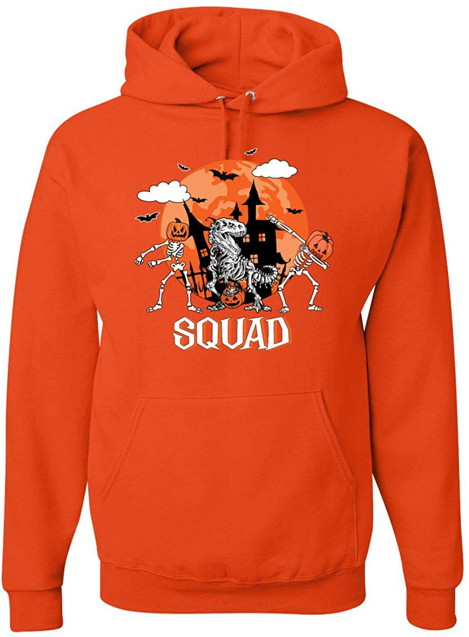 Skeleton Pumpkin Squad Halloween T-Shirt