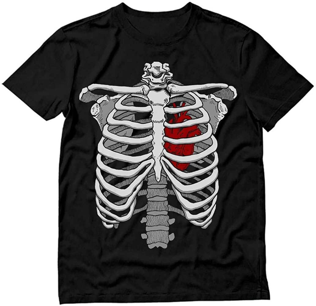 Skeleton Rib Cage Heart Xray Halloween Easy T-Shirt