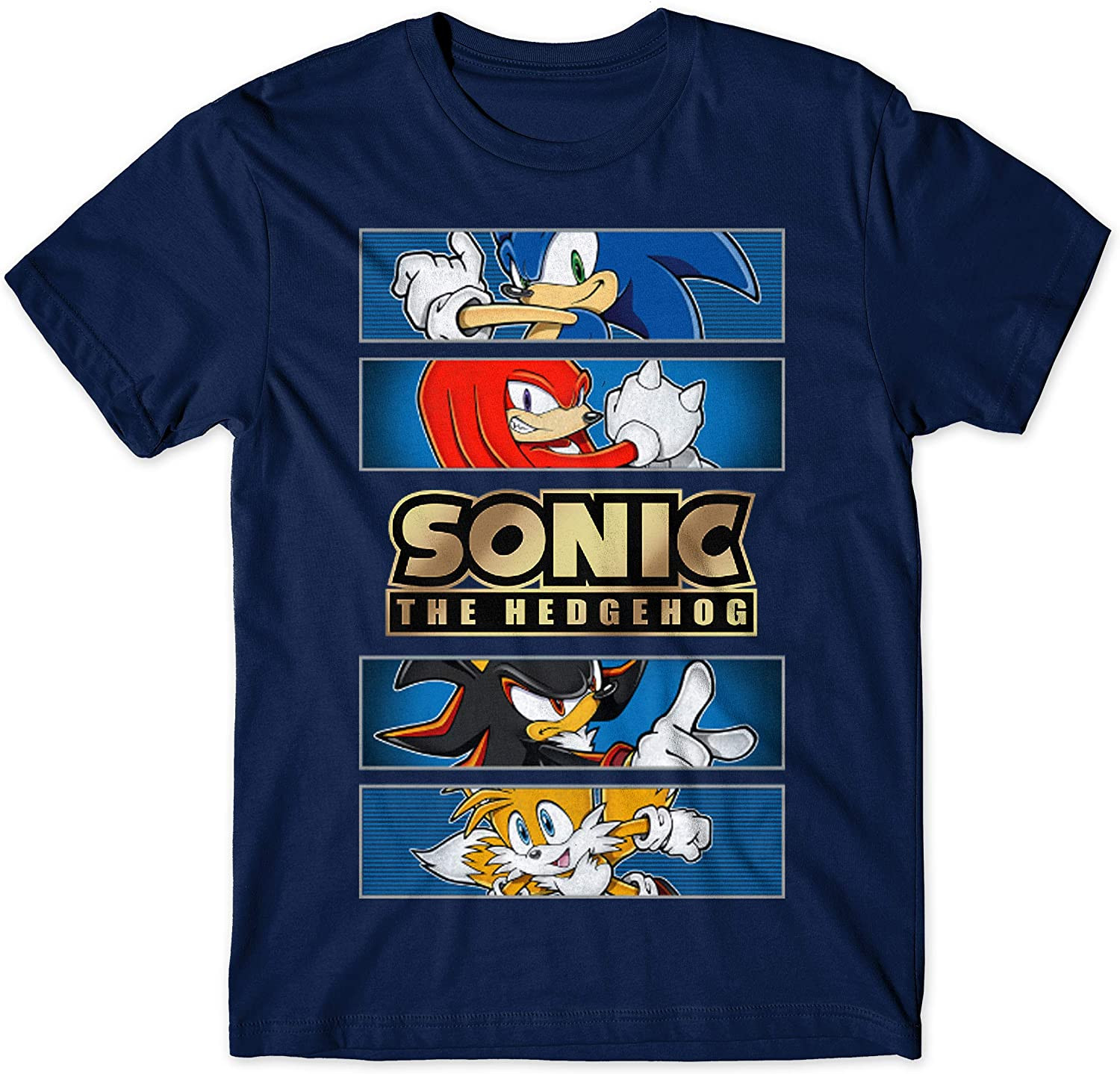 Sonic The Hedgehog Gold Foil Logo T-Shirt