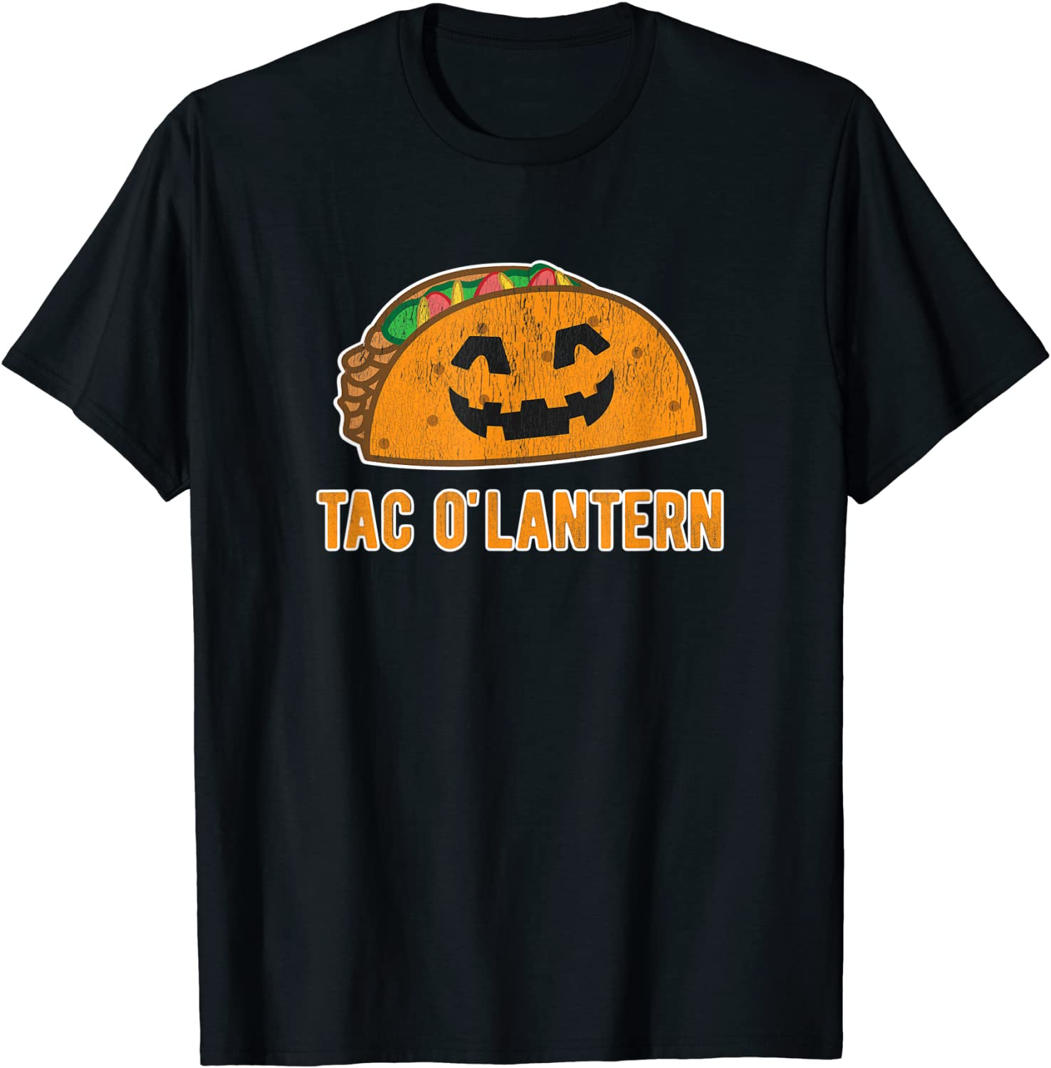 Tacos Taco Halloween Costume Tac O'Lantern Pumpkin T-Shirt