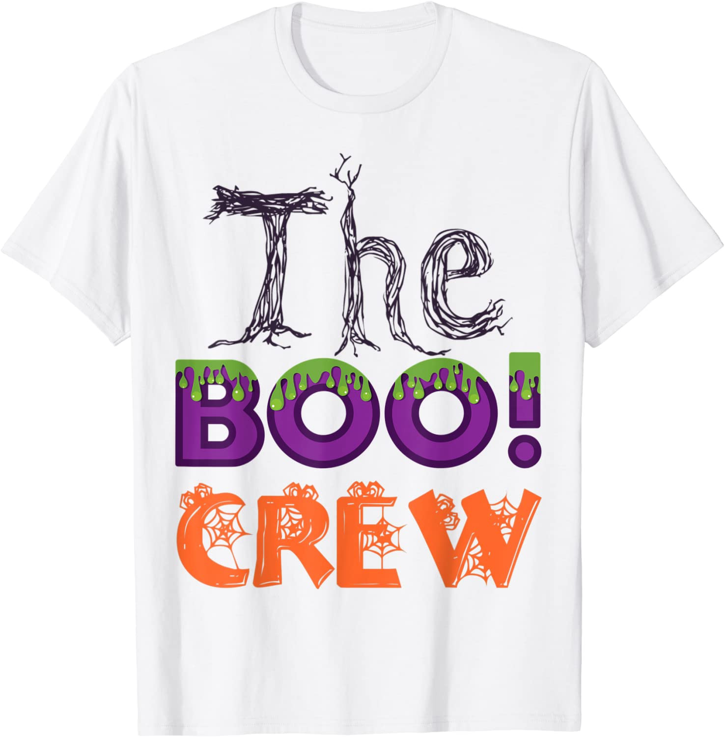 The Boo Crew Halloween Men Women T-Shirt