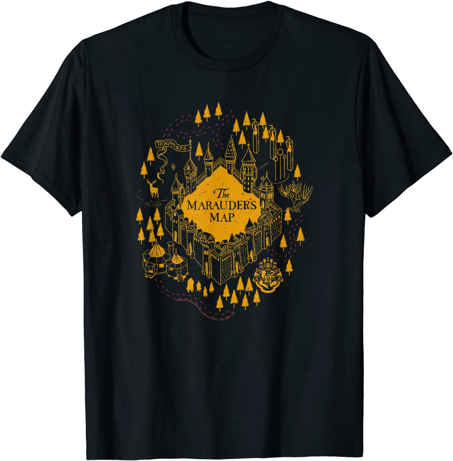 The Marauder's Map Hogwarts Logo T-Shirt