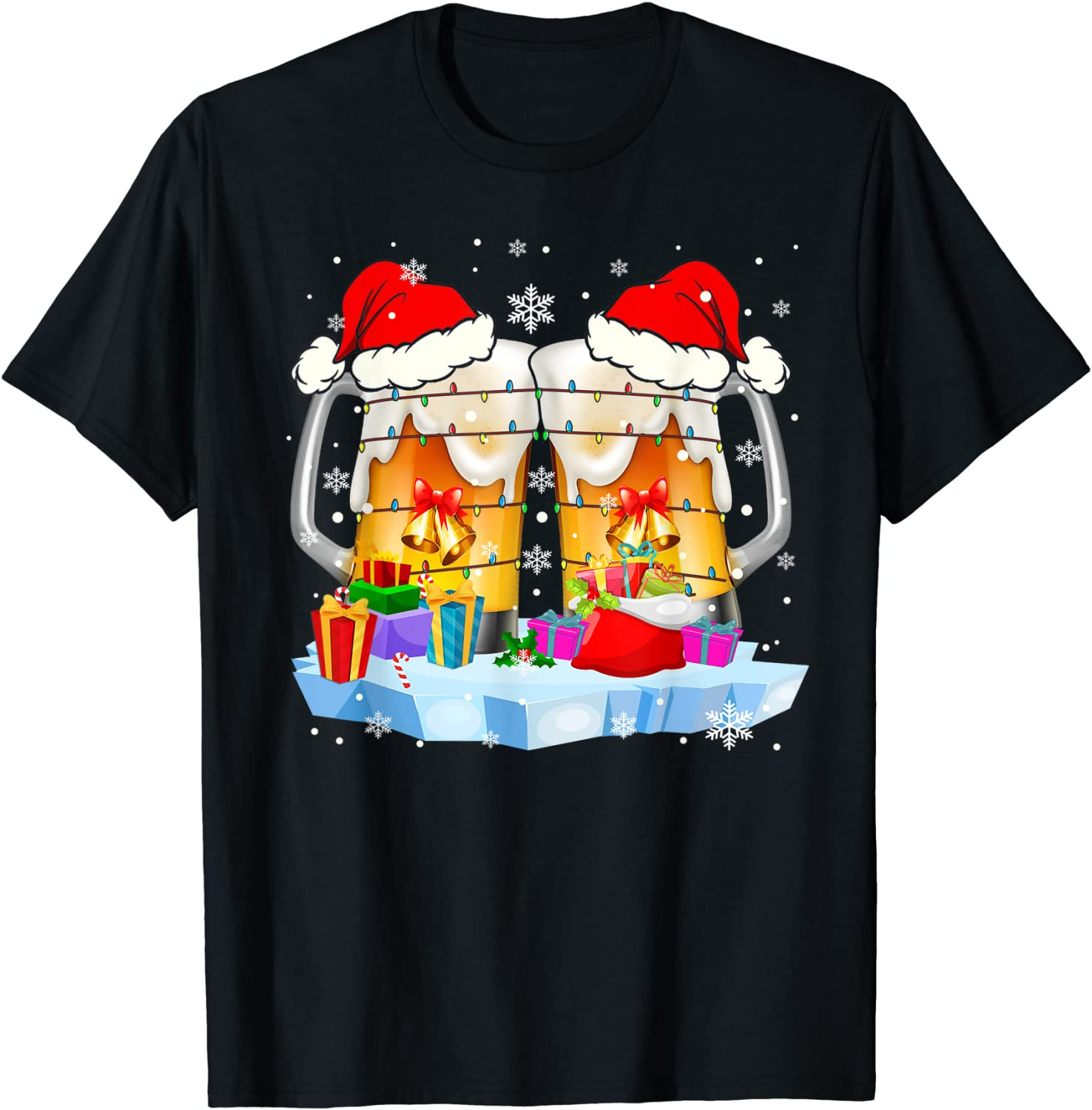 Xmas 2 Beer Glasses T-Shirt