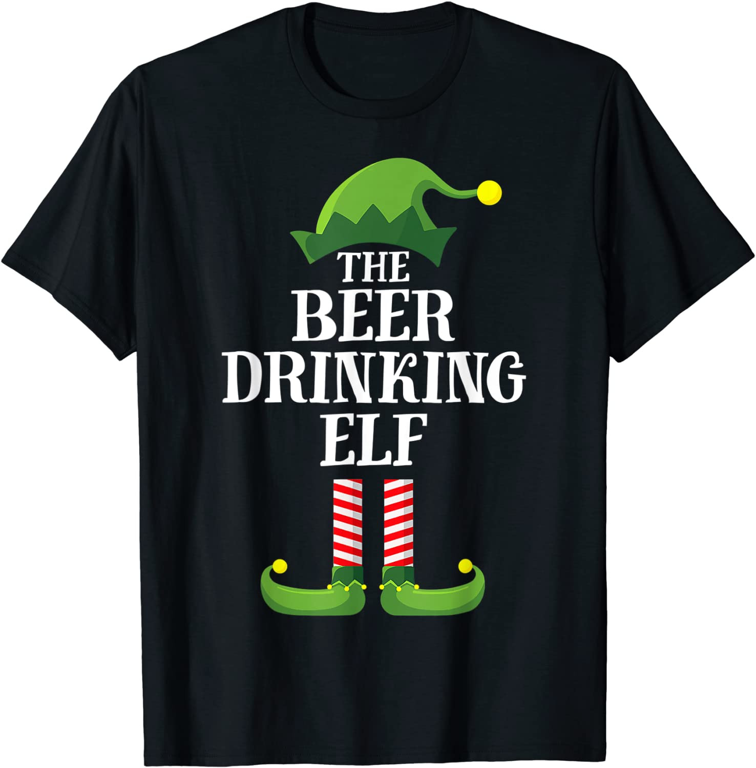 Beer Drinking Elf T-Shirt